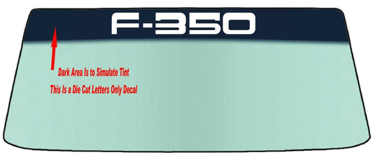 FOR FORD F-350 CUSTOM WINDSHIELD BANNER GRAPHIC DECAL/STICKER