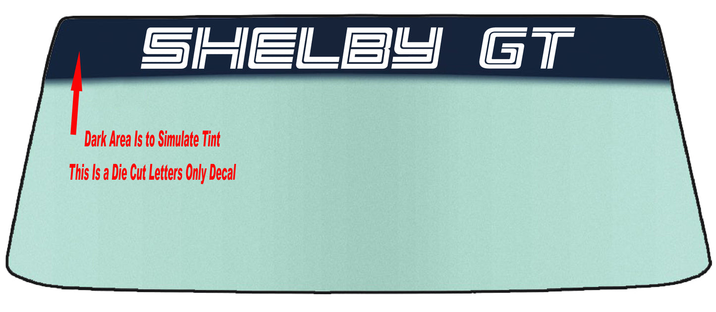 Fits Shelby or Shelby GT Model Vehicles Vinyl Windshield Banner Automotive Car Vinyl Decal With Application Tool