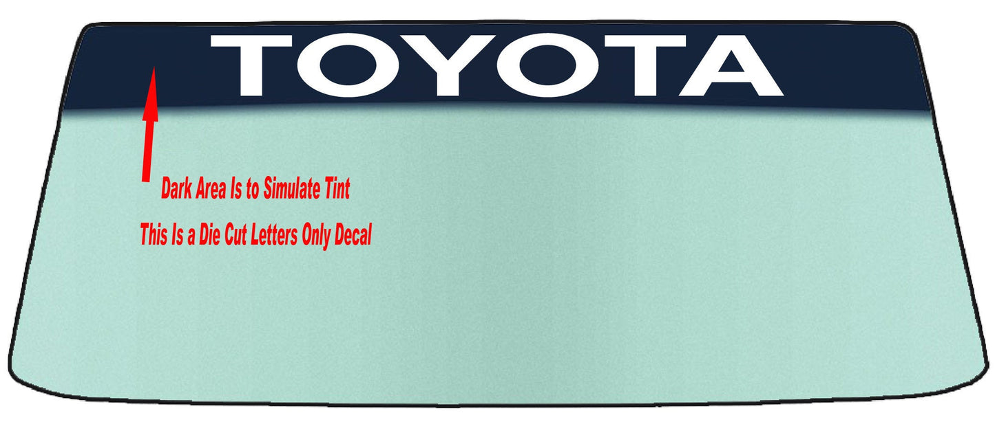 FOR TOYOTA WINDSHIELDS BANNER GRAPHIC DIE CUT DECAL/STICKER VINYL DECAL